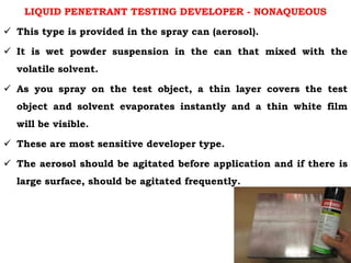 L21 liquid penetrant test | PPTX