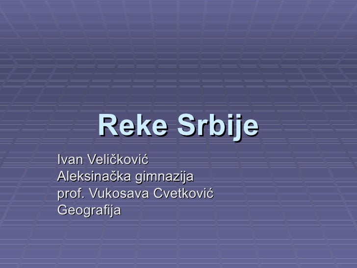 Recni Sliv Srbije Karta Superjoden