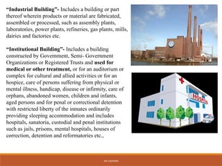 types of building as per building bye laws | PPTX