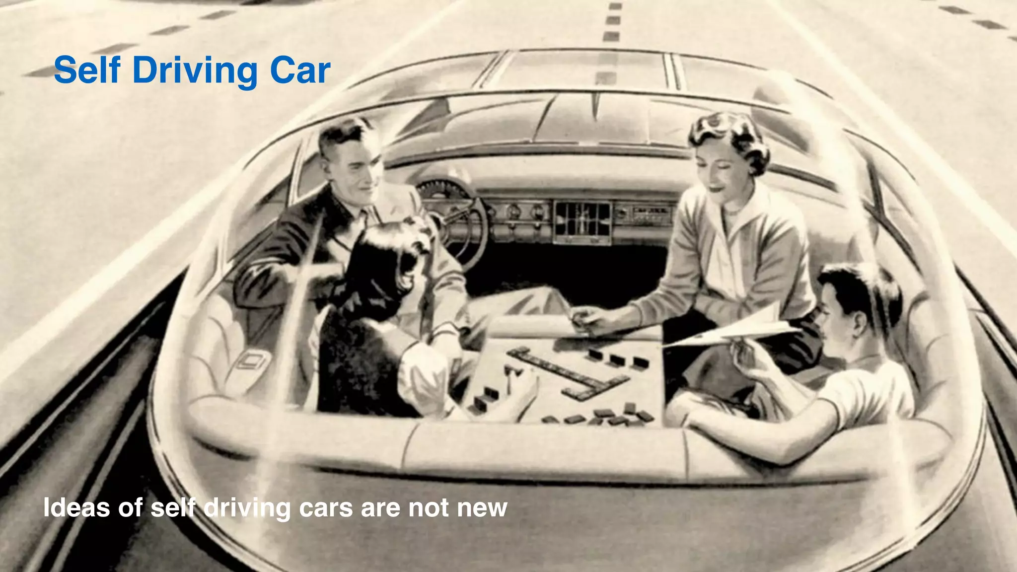 Self Driving Car
Ideas of self driving cars are not new
 