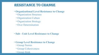 Effective Strategies for Managing Organizational Change Through HRM | PPTX