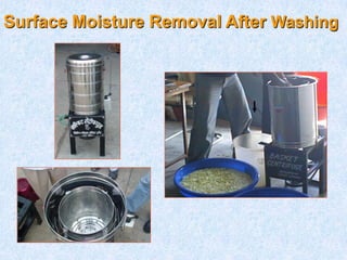 Surface Moisture Removal After Washing
 