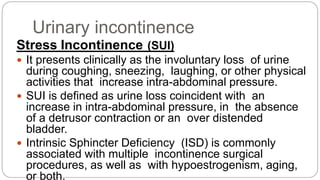 Multiple Incontinence L40 Urinary Incontinence | PPTX