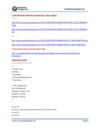 L298 Motor Driver | PDF