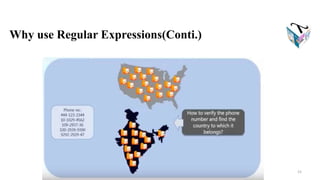 15
Why use Regular Expressions(Conti.)
 