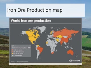 Iron Ore Production map
 