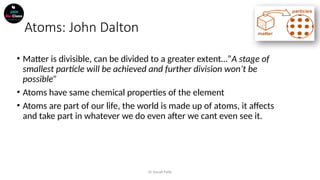L 2 Atoms, molecules and and chemical bonding | PPTX