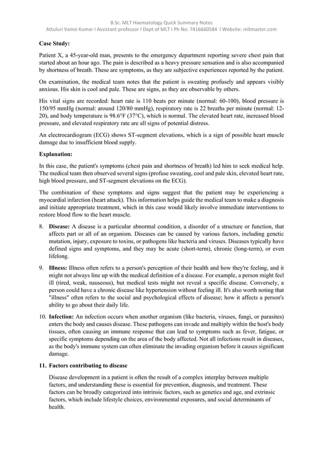 Hematology Notes.pdf Hematology notes | PDF