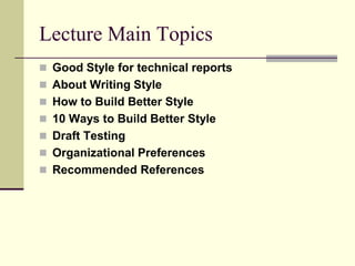 Effective Technical Report Writing for Engineering Professionals | PDF