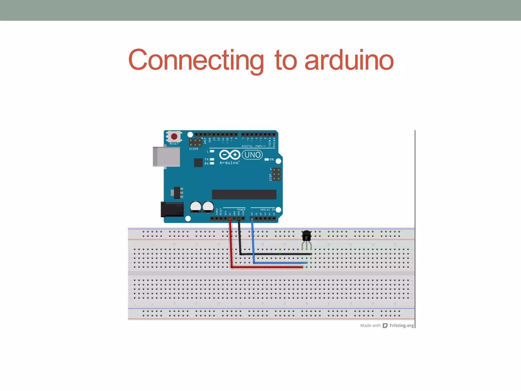 Connecting to arduino
