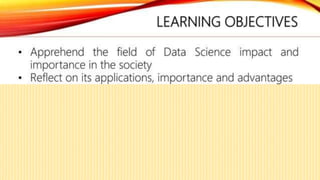 L 2 Introduction to Data science | PPTX