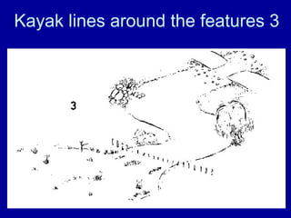 Kayak lines around the features 3 