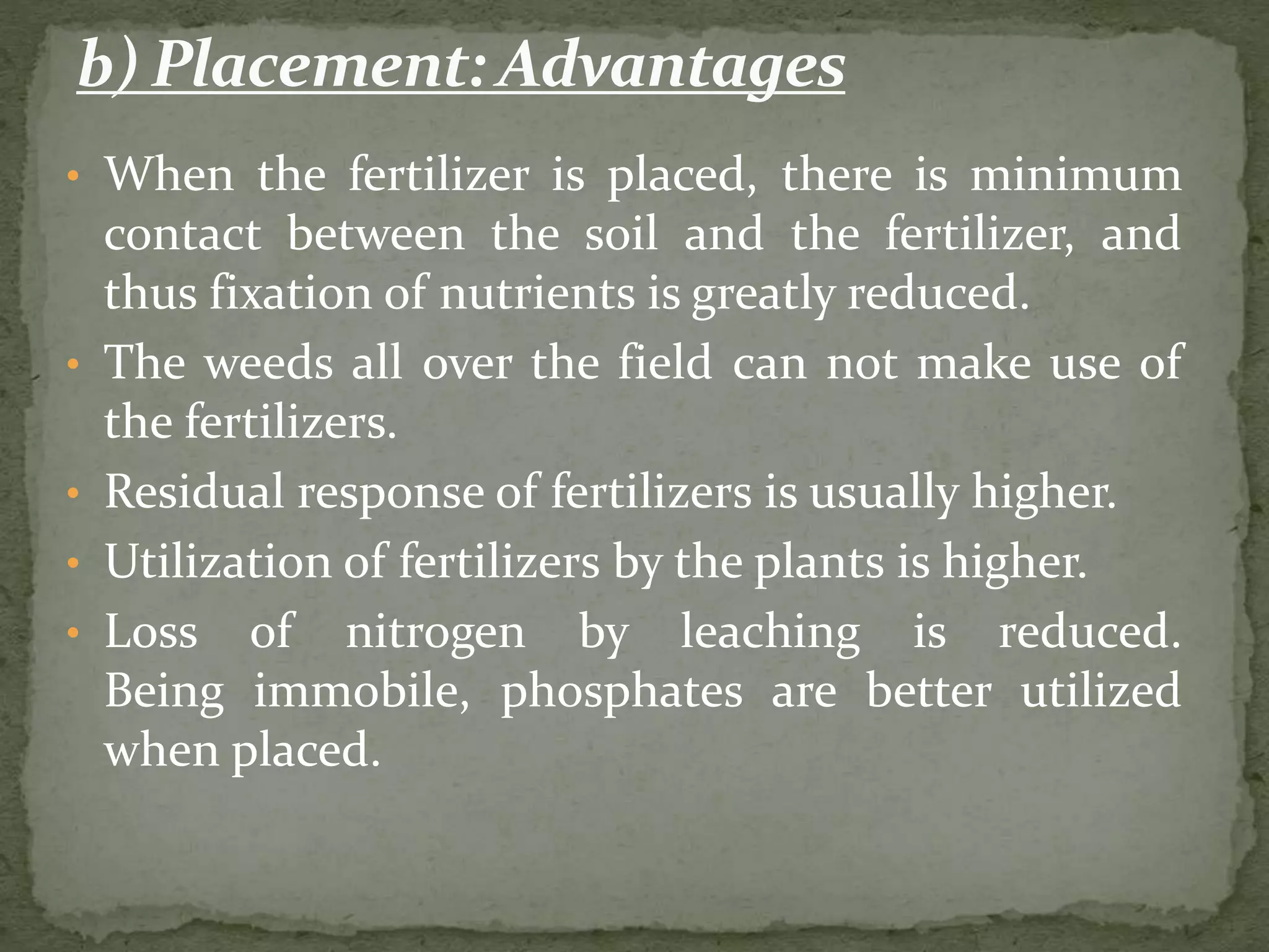 Methods of fertilizer application | PPTX