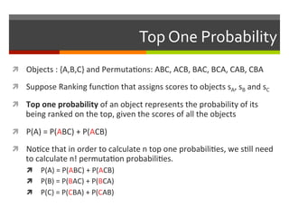 Learning to Rank - From pairwise approach to listwise | PDF