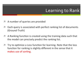 Learning to Rank - From pairwise approach to listwise | PDF