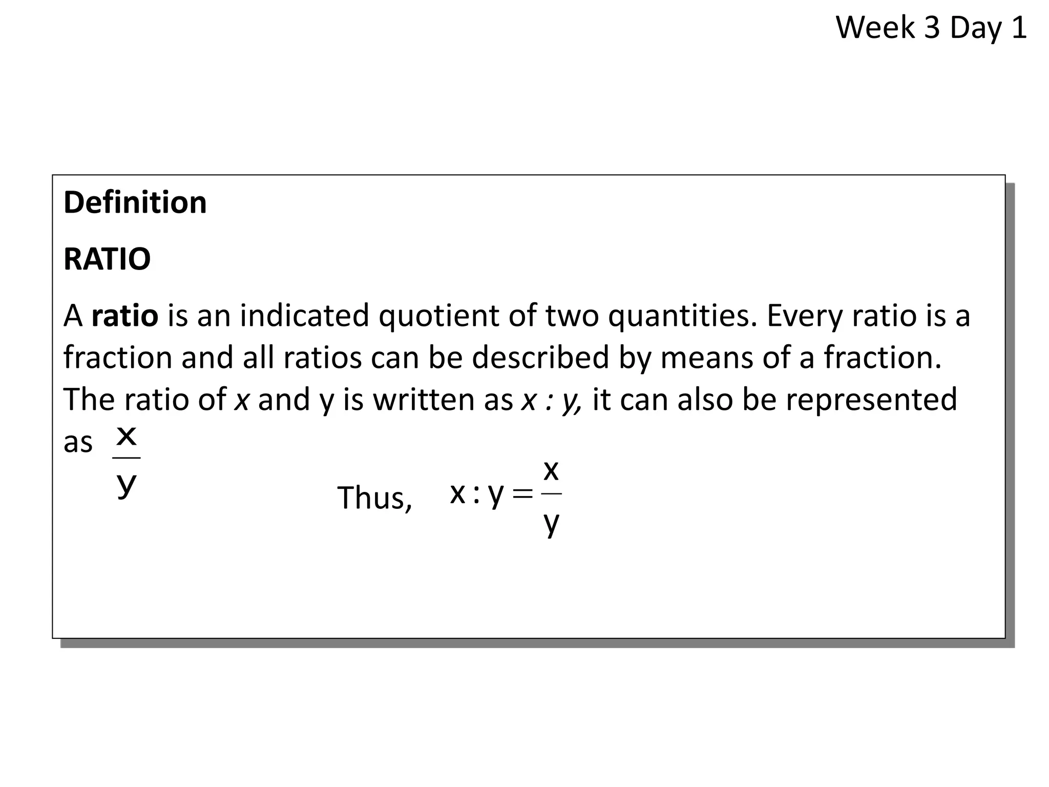 L2 ratio mathematics for junior high ppt