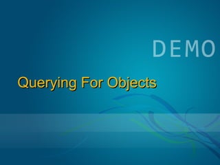 Object Relational Mapping with LINQ To SQL | PPT