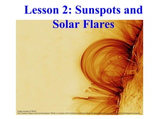 Lesson 2: Sunspots and
Solar Flares
 
