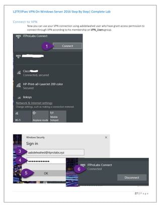 L2 tp i-psec vpn on windows server 2016 step by step | PDF
