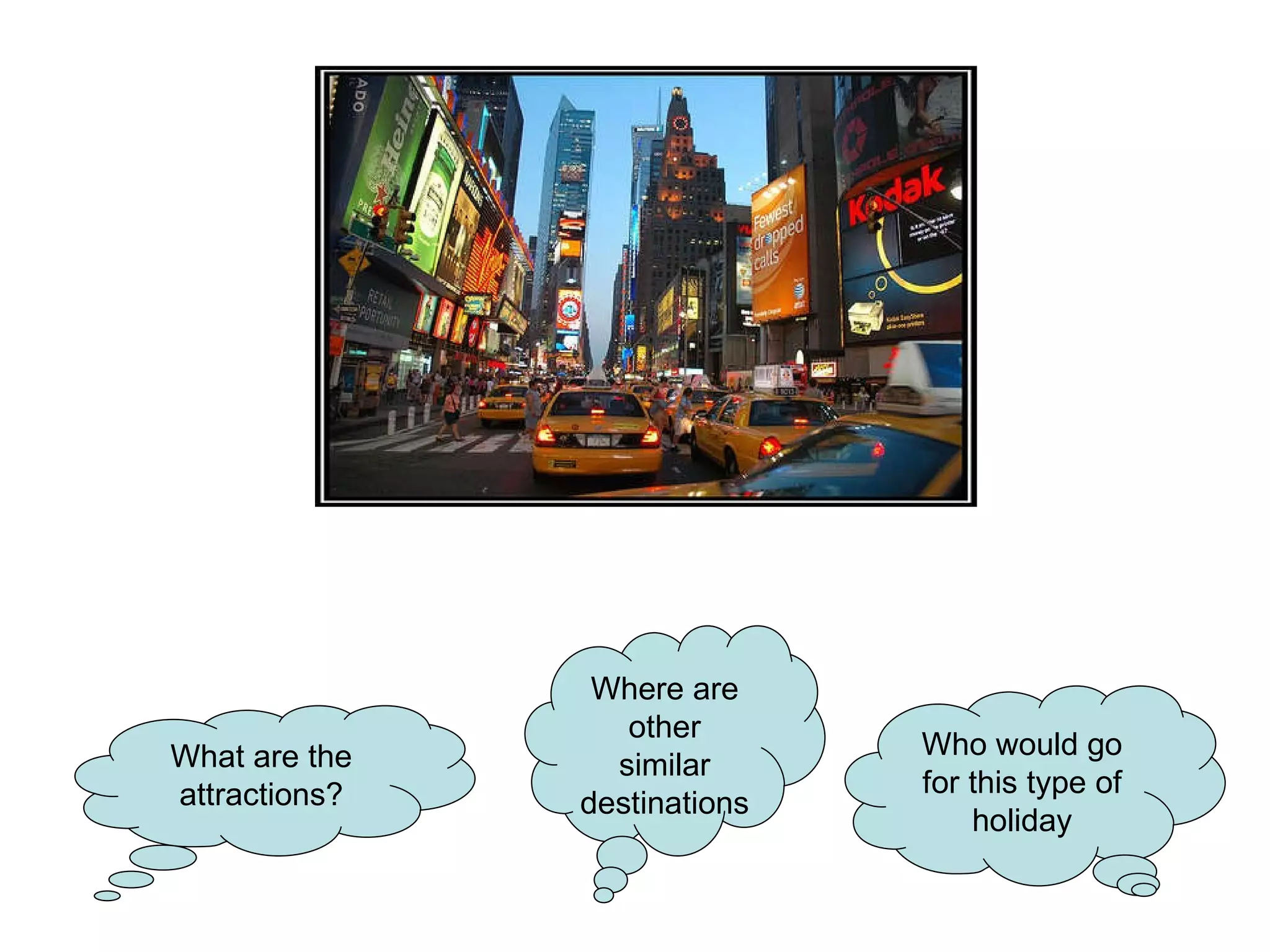 What are the attractions? Who would go for this type of holiday Where are other similar destinations 