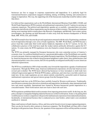 DANGEROUS GLOBALIZATION