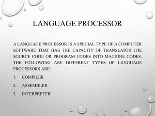 Basics of computer/Basics of Progrmming | PPT
