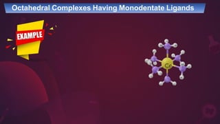 Octahedral Complexes Having Monodentate Ligands
 