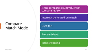 Timer. Compare Interrupt Timers and counters in the Embedded Systems | PPTX