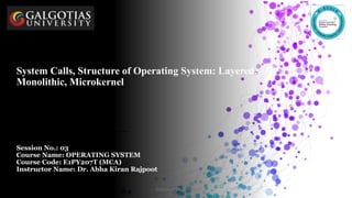 In-Depth Exploration of System Calls and OS Architectures: Monolithic ...