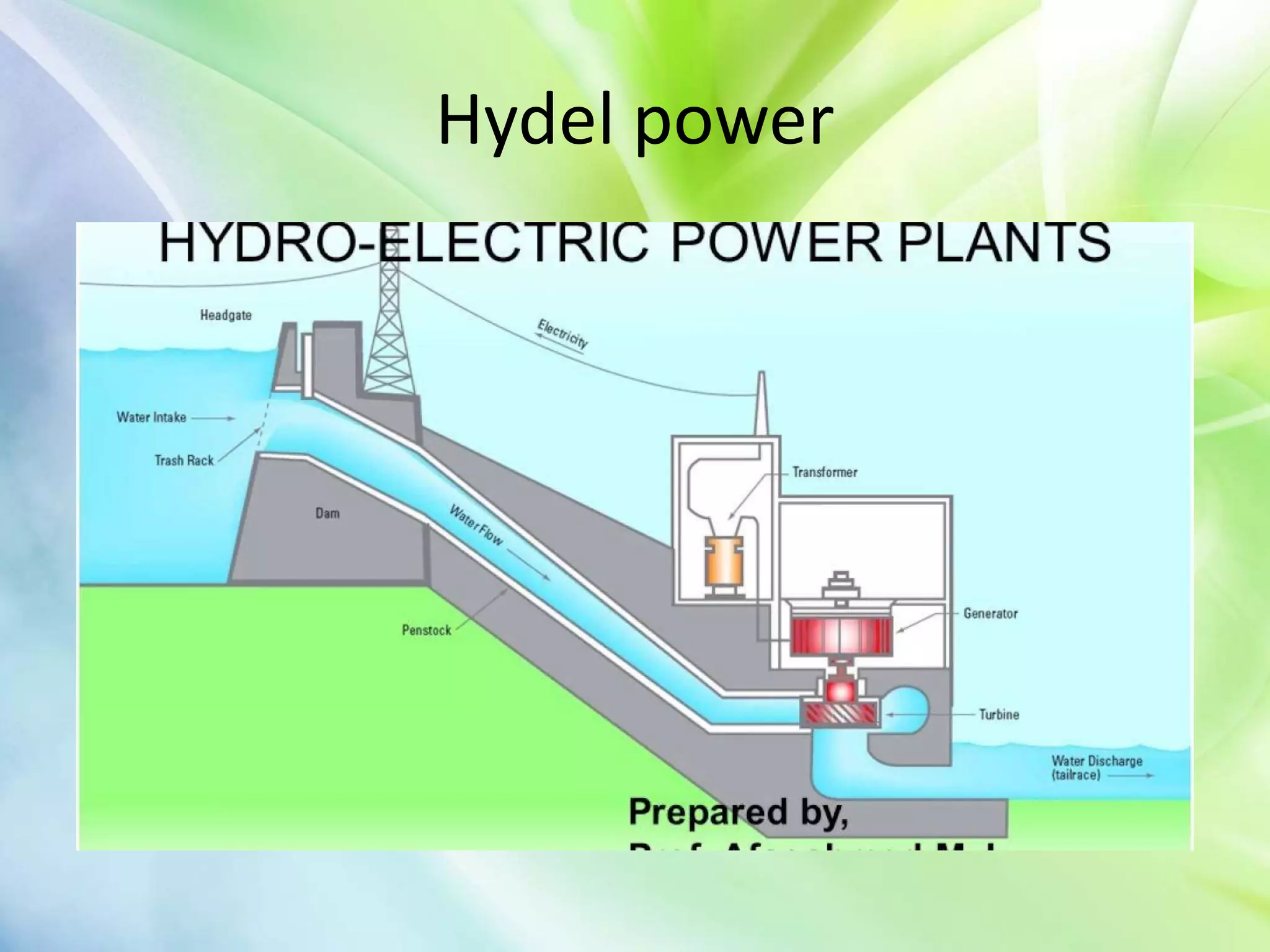 Hydel power
 