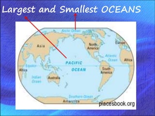 Largest and Smallest OCEANS
 