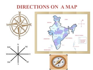 DIRECTIONS ON A MAP
 