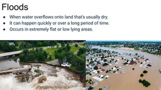 Types of natural disasters and their effects on people and the earth | PDF