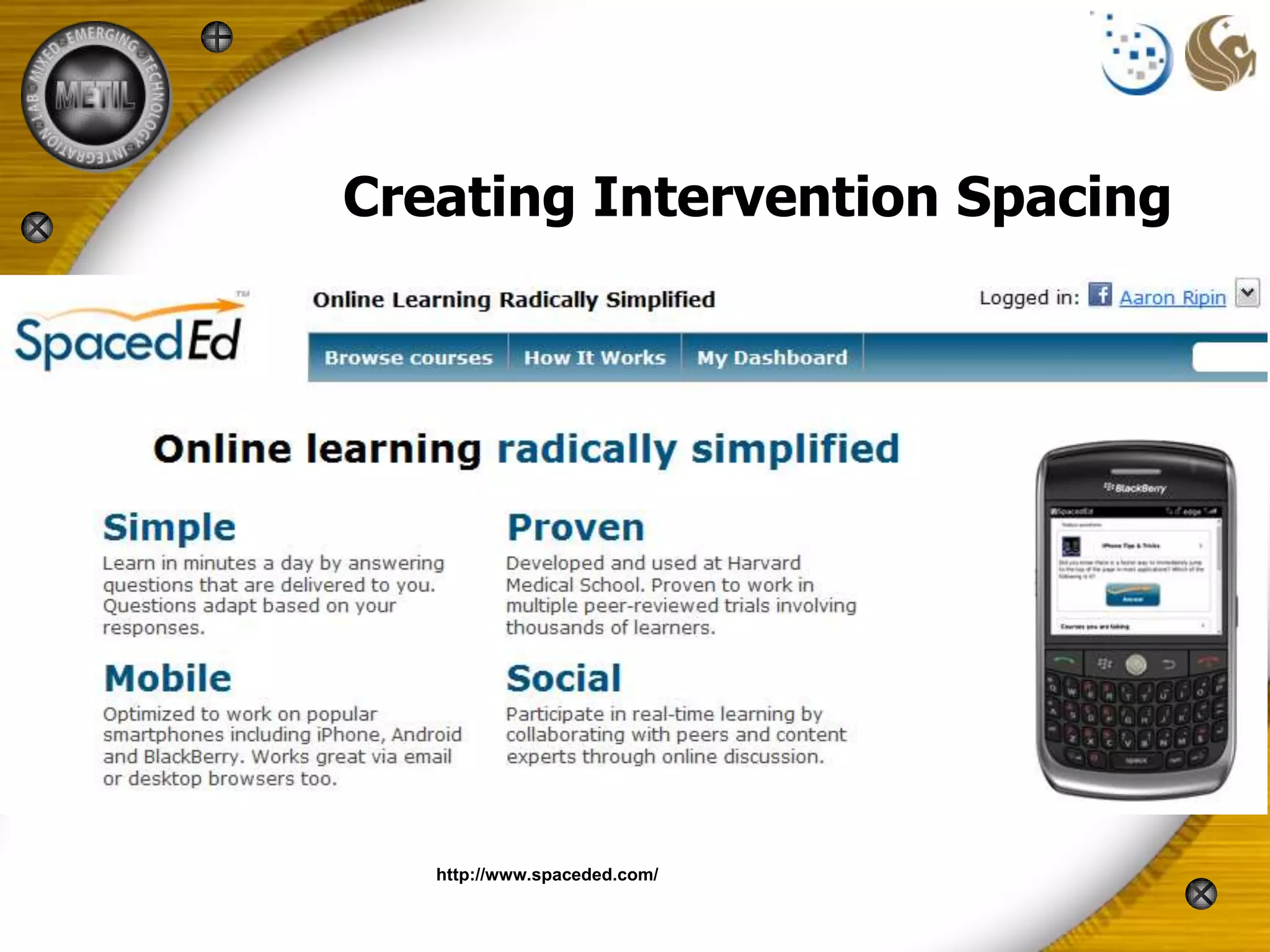 Creating Intervention Spacing




   http://www.spaceded.com/
 