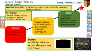 L3 - Relative Motion and Terminal Velocity.pptx