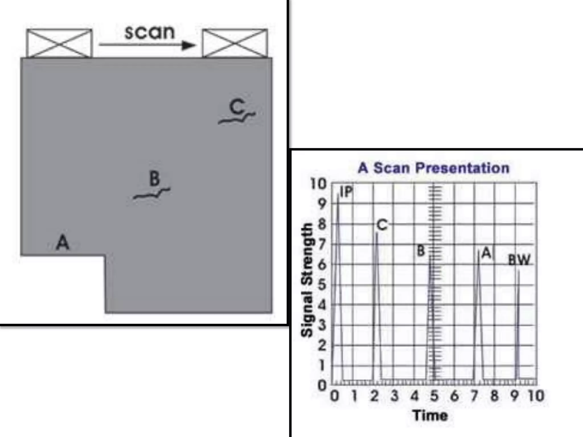 L34 data representation, ascan, b scan, c-scan. | PPTX