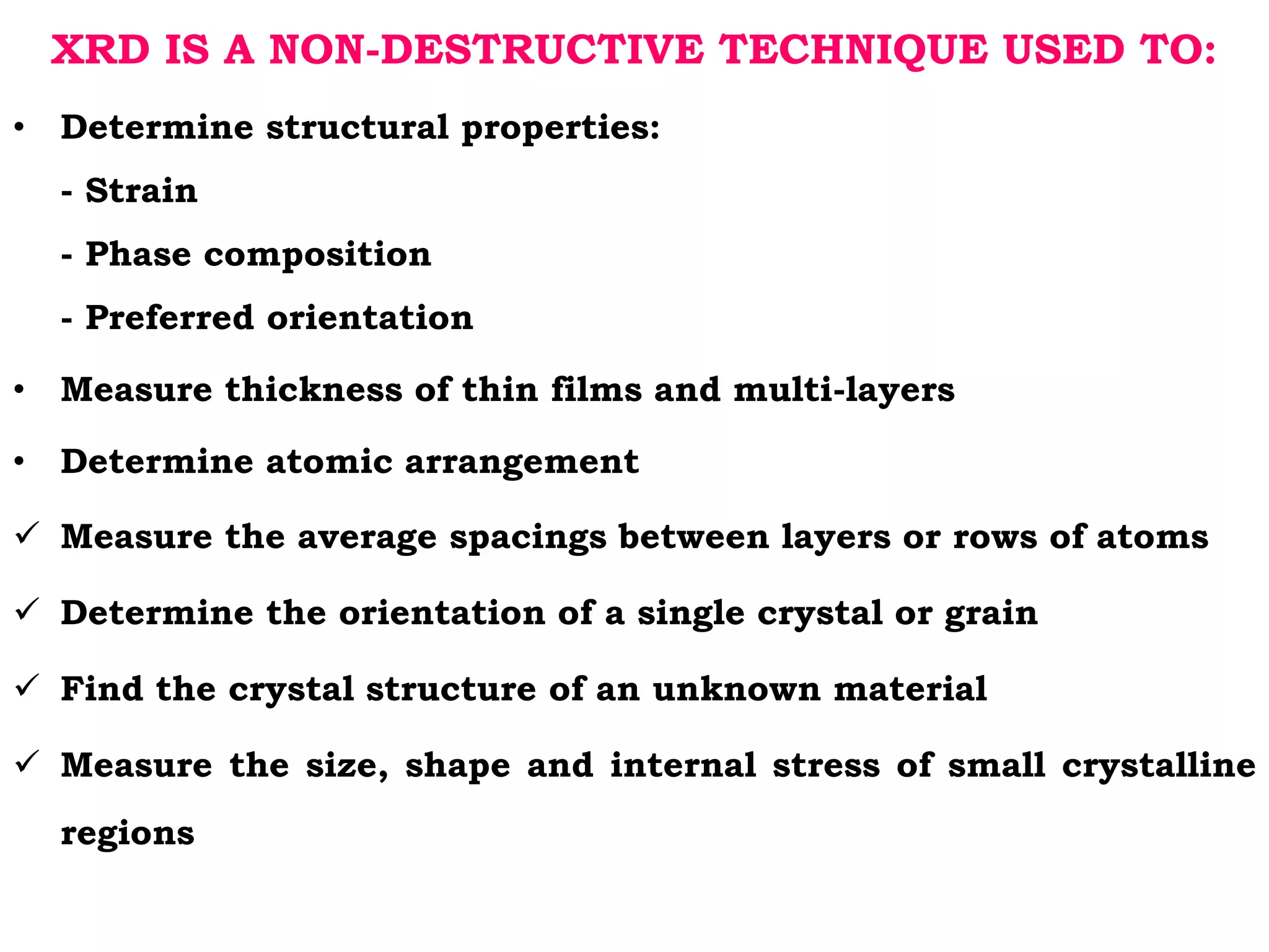  diffraction techniques