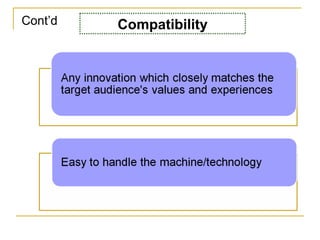 Cont’d Compatibility
 