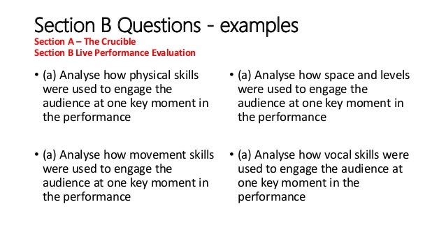 GCSE Drama (Edexcel) Section B - As You Like It - 6 mark question