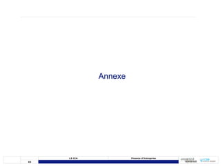 63
L3 CCA Finance d’Entreprise
Annexe
 