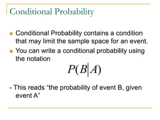 L3 conditional probability | PPTX