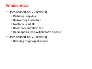 Drugs Used in Renal Alteration | PPTX