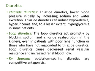 Drugs Used in Renal Alteration | PPTX