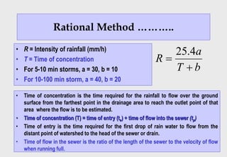 Irc Sp 13 Rational Method Hydrology Example.pdf L 3 Estimation of Sewage Quantity and.pdf