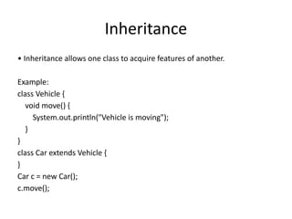 OOPS concepts to learn java programming and differentiate between pop ...