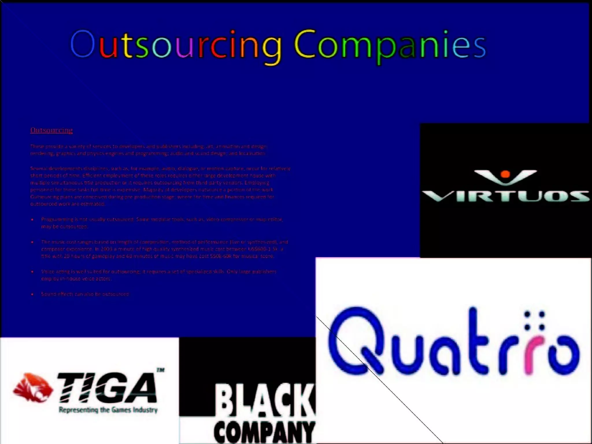 Unit 13: Understanding the Computer Games Industry Organisational Structure of the Games Industry 