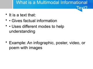 L3_Multimodal_Informational_Tect powerpoint presentation | PPTX