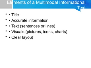 L3_Multimodal_Informational_Tect powerpoint presentation | PPTX