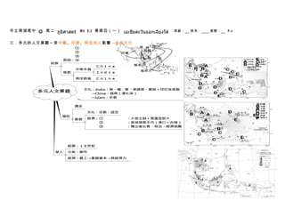 市立南湖高中 J 高二 ภูมิศาสตร์ B4 L3 東南亞（一） เอเชียตะวันออกเฉียงใต้   班級：   姓名：   座號：   P.4


三．多元的人文景觀～受中國、印度、阿拉伯人影響→合成文化
 