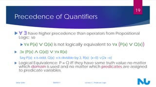 Discrete Mathematics: Lecture 2 - Predicate Logic | PDF